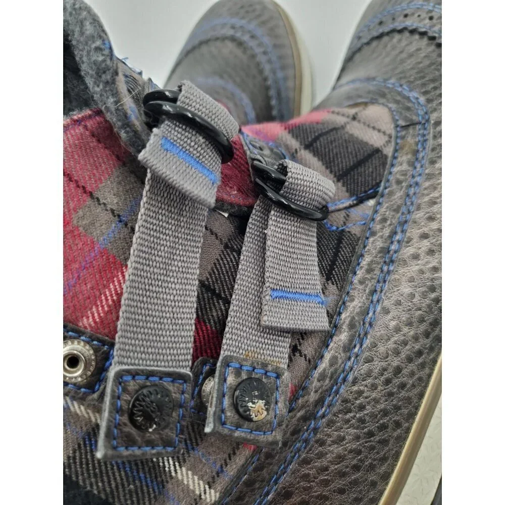 UGG Marais Plaid Waterproof Wool Lined Pull On Boots 1001797 Women's Size 8 WARM